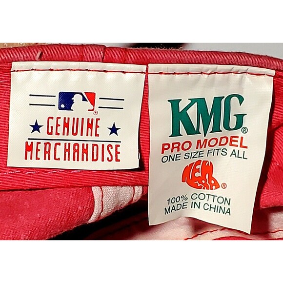 VTG Cincinnati Reds New Era Pro Model KMG MLB Merchandise Distressed Offset Logo - Picture 3 of 12